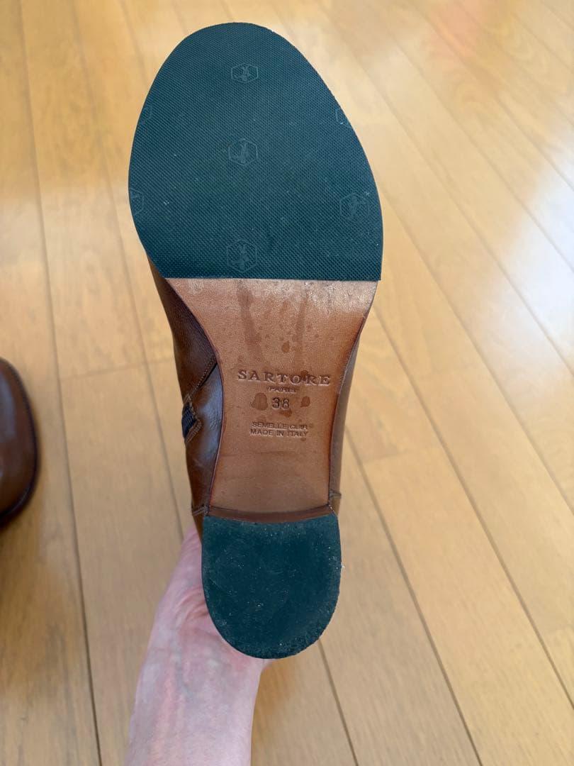 サルトル SARTORE ショートブーツ ブラウン 38