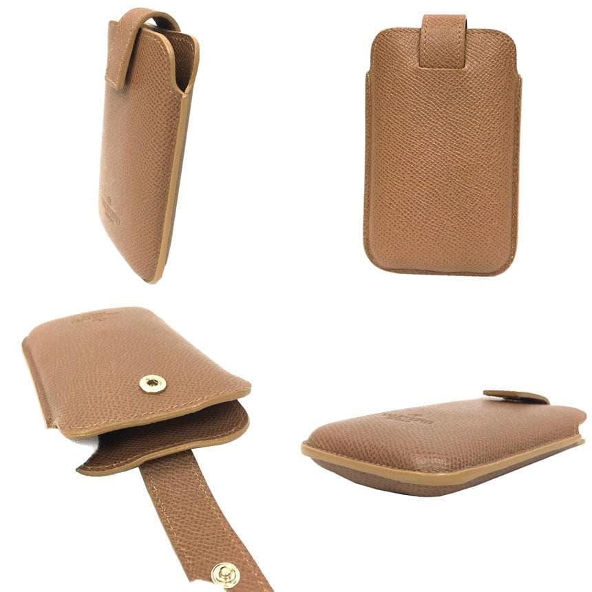 VALENTINO ブラウンレザー スマホケース aq11362