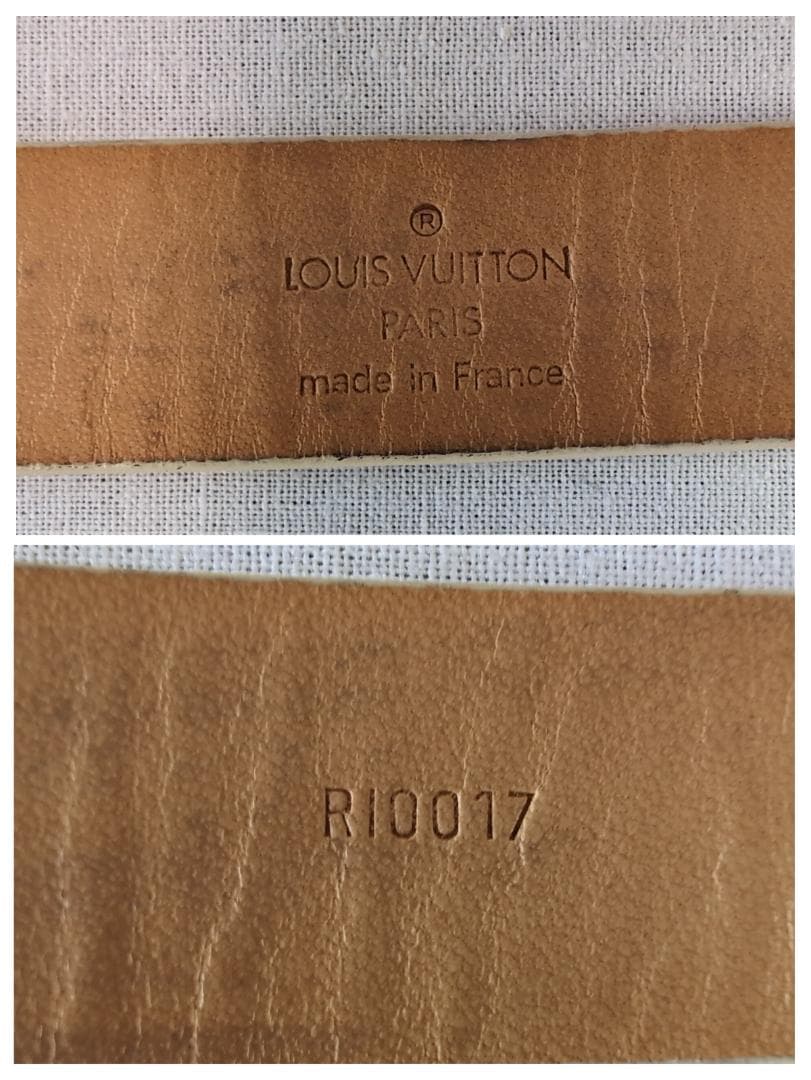 LV サークルロゴ ベルト 白 幅2cm 88cm±5 L相当 ゴルフ向き117