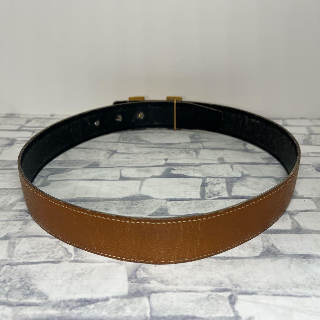 【箱 袋あり】HERMES　H型バックル ベルト コンスタンス　リバーシブル