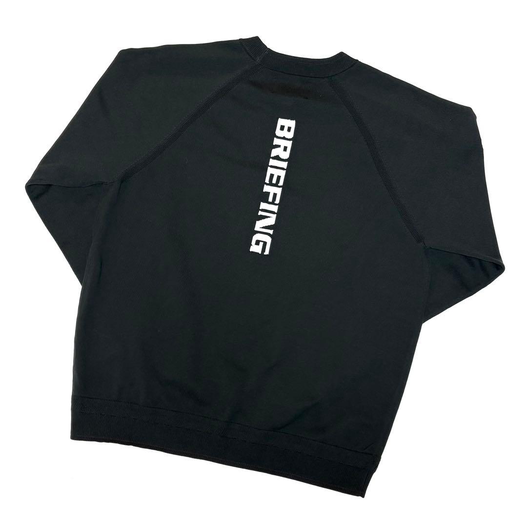 BRIEFING ブリーフィング クルーネック ニット ブラック S ゴルフ