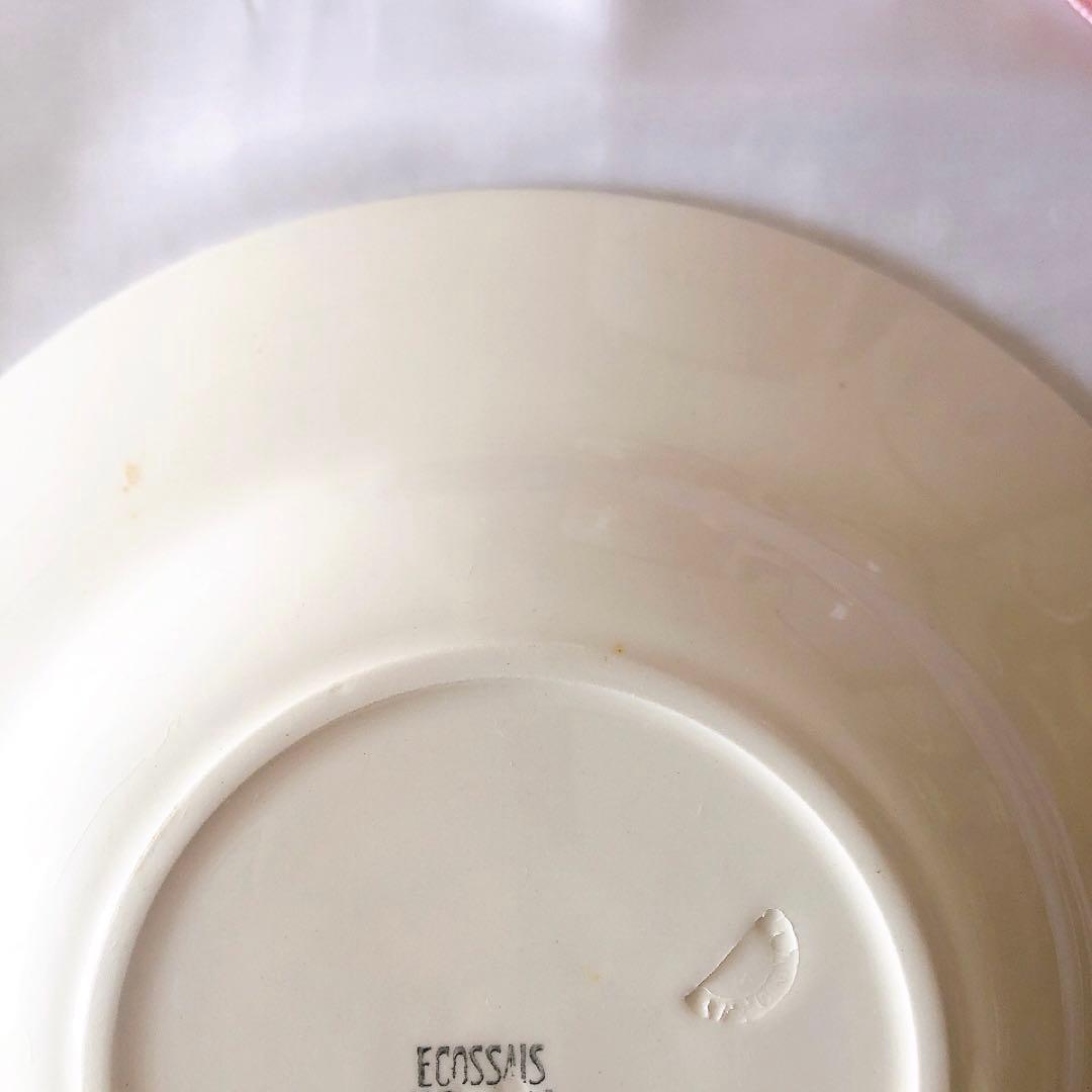 クレイユエモントロー HBCM スーププレート　B フランスアンティーク食器