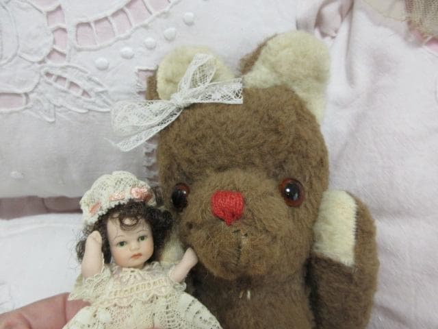 優しいベビーシッター　アンティークベア　フランス☆　テディベア　ミニョネット付き
