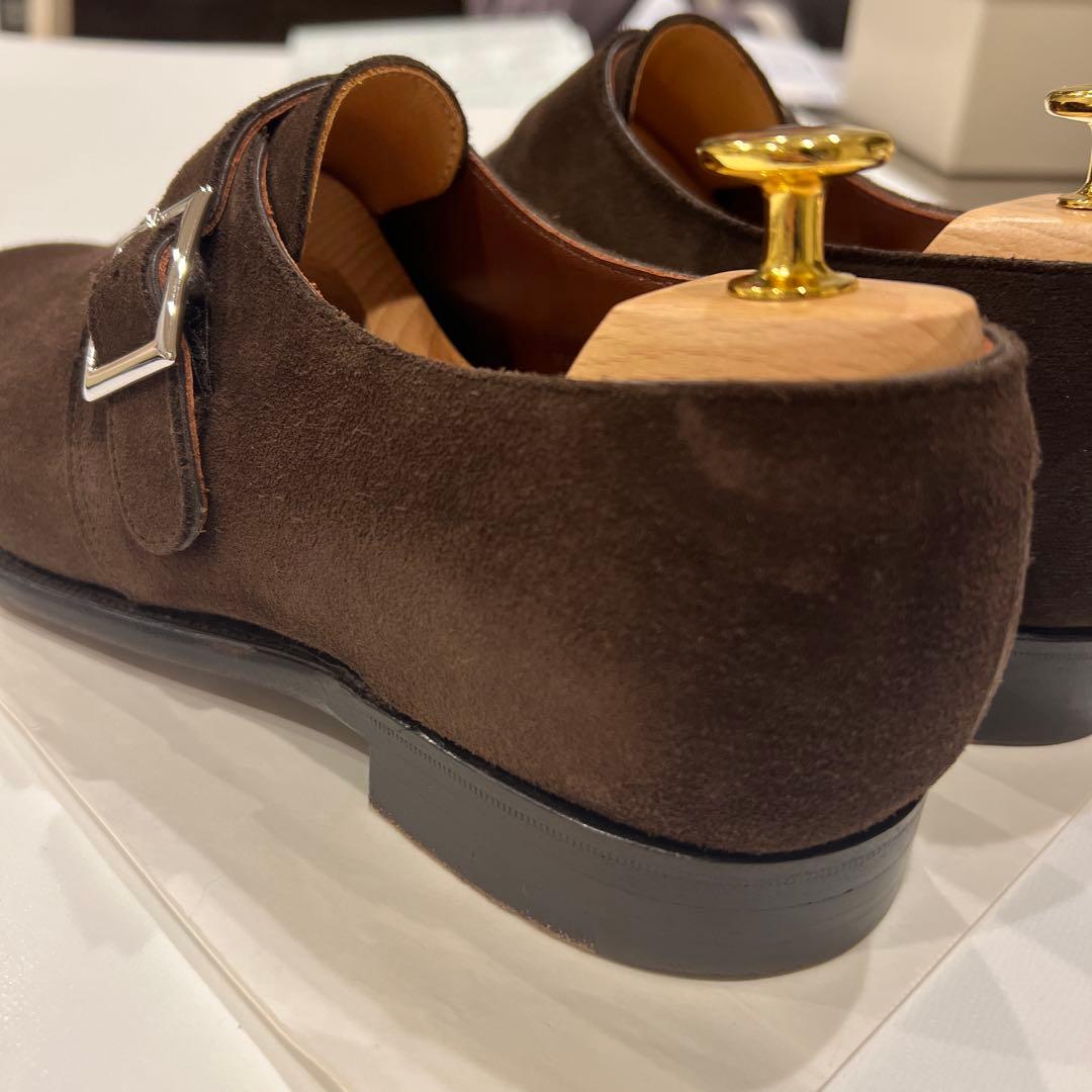 【近日削除】Crockett&Jones スエード シングルモンクストラップ