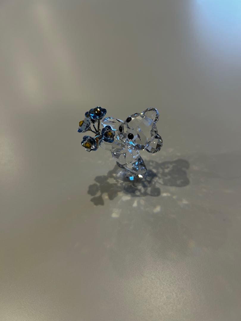 きむち 　Swarovski クリスタルガラス クマの置物