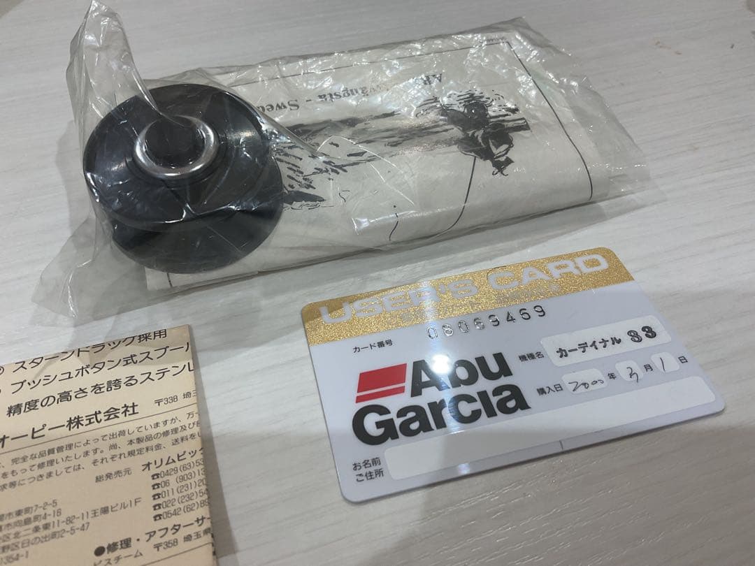 アブカーディナル33リール　釣り未使用品　箱付き