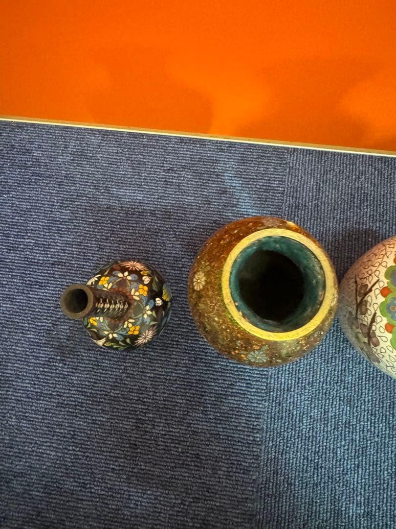 1851   七宝焼　景泰藍　花瓶5客