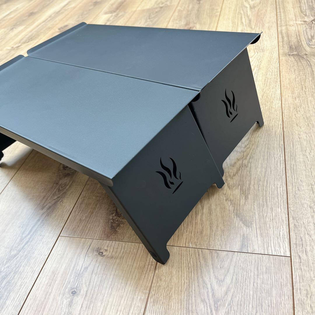 アウトドアテーブル キャンプ ロールテーブル ソロ 折りたたみ式 ブラック 黒