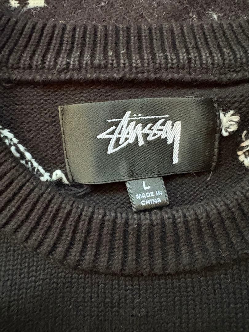 Stussy グラフィックプリント セーター L