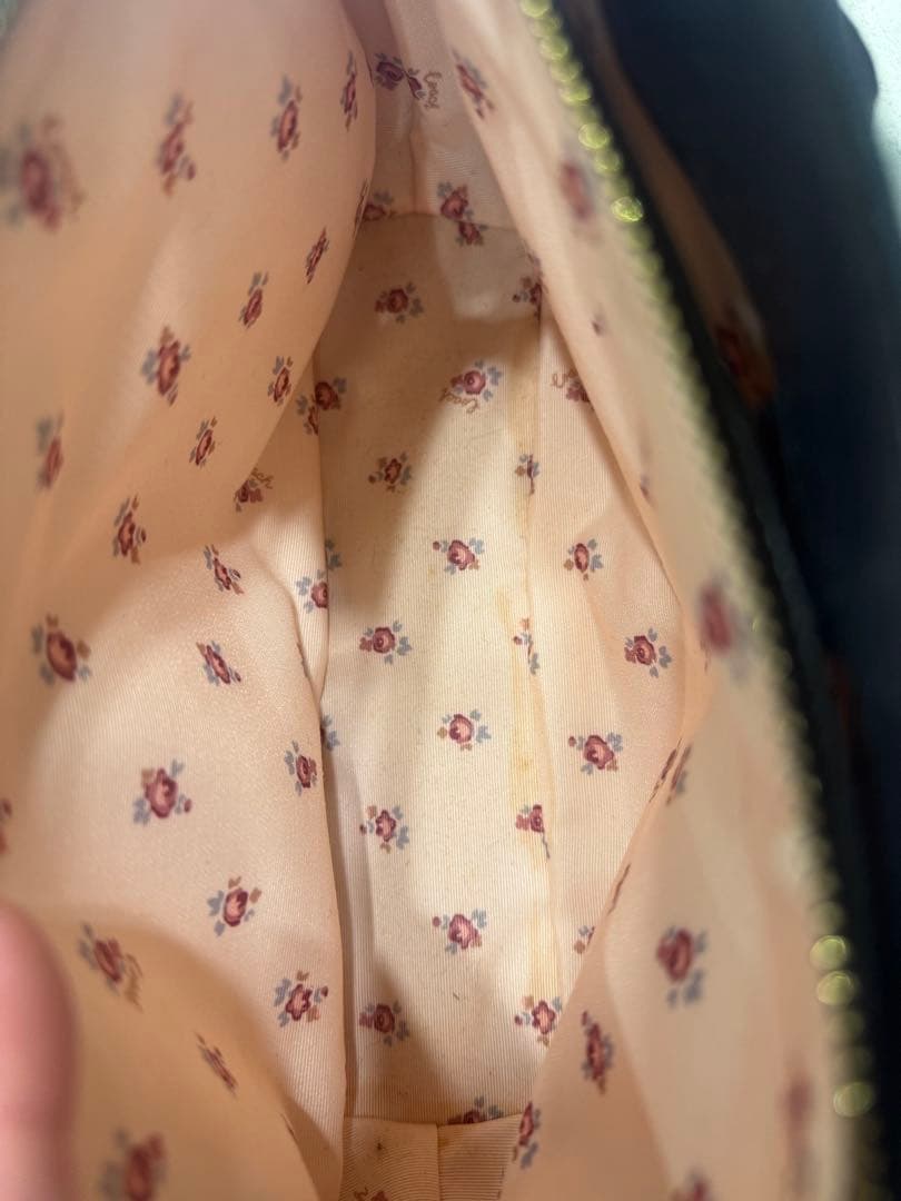 Coach デニム×レザー ショルダーバッグ