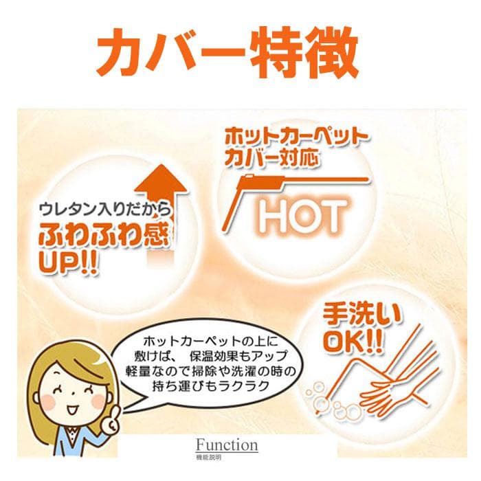 【当店最安値】MORITA 電気カーペット2畳 ホットカバー付 グロウ ベージュ