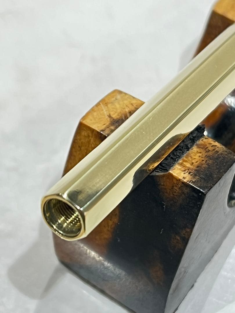 pg5+真鍮6角軸+フル真鍮(硬度表示窓有り、ノックカバー、ノックボタン)