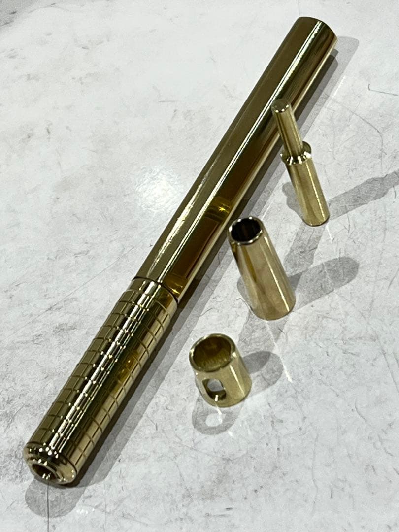 pg5+真鍮6角軸+フル真鍮(硬度表示窓有り、ノックカバー、ノックボタン)