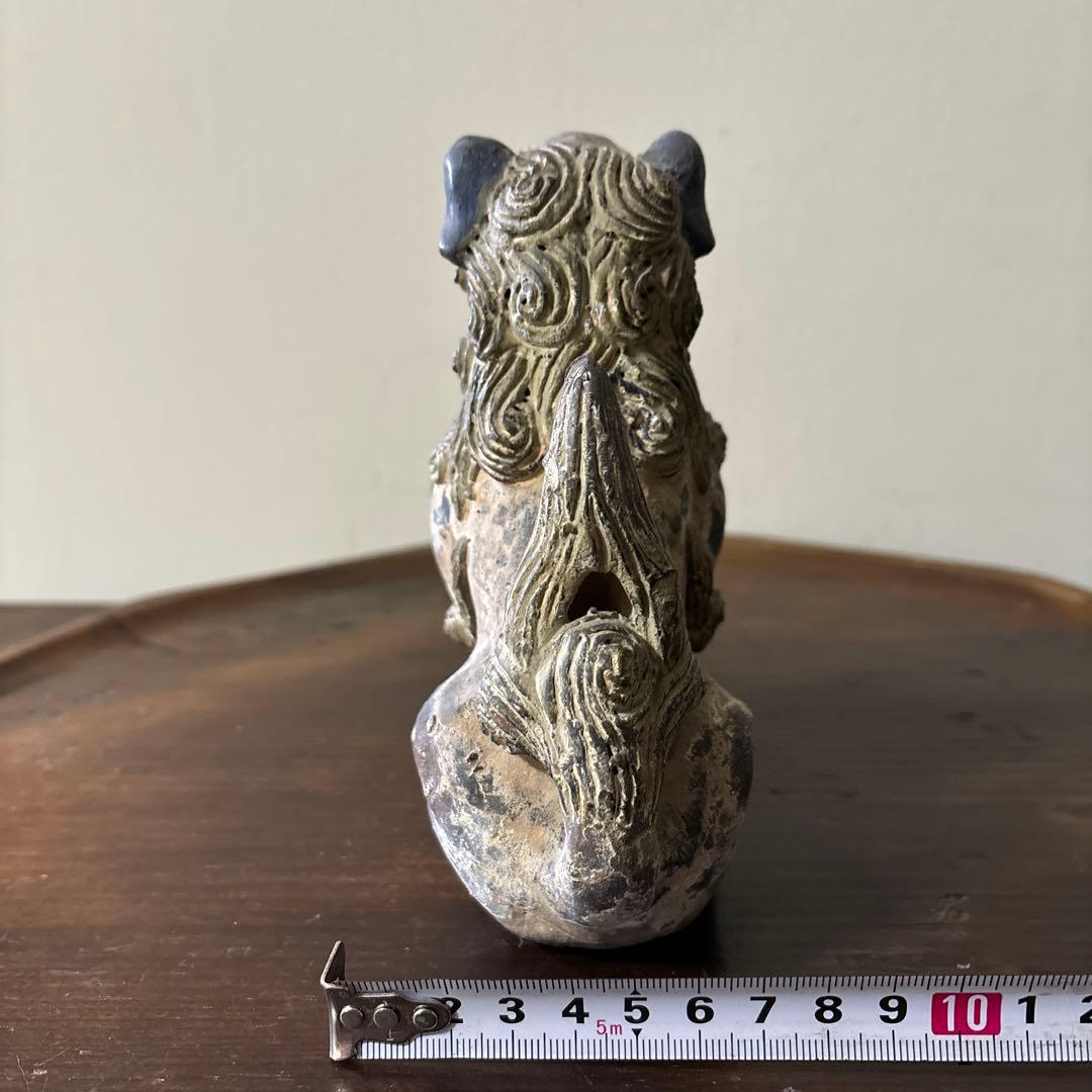 古琉球　壷屋　シーサー　狛犬　アンティーク　骨董信仰　招き猫　福助　古美術　李朝