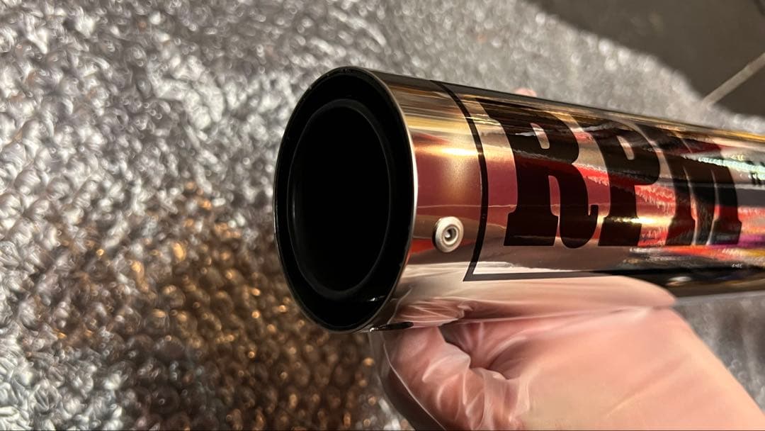 ホンダ CBX400F RPM 正規新品リアマフラー 復刻版ステッカー付き