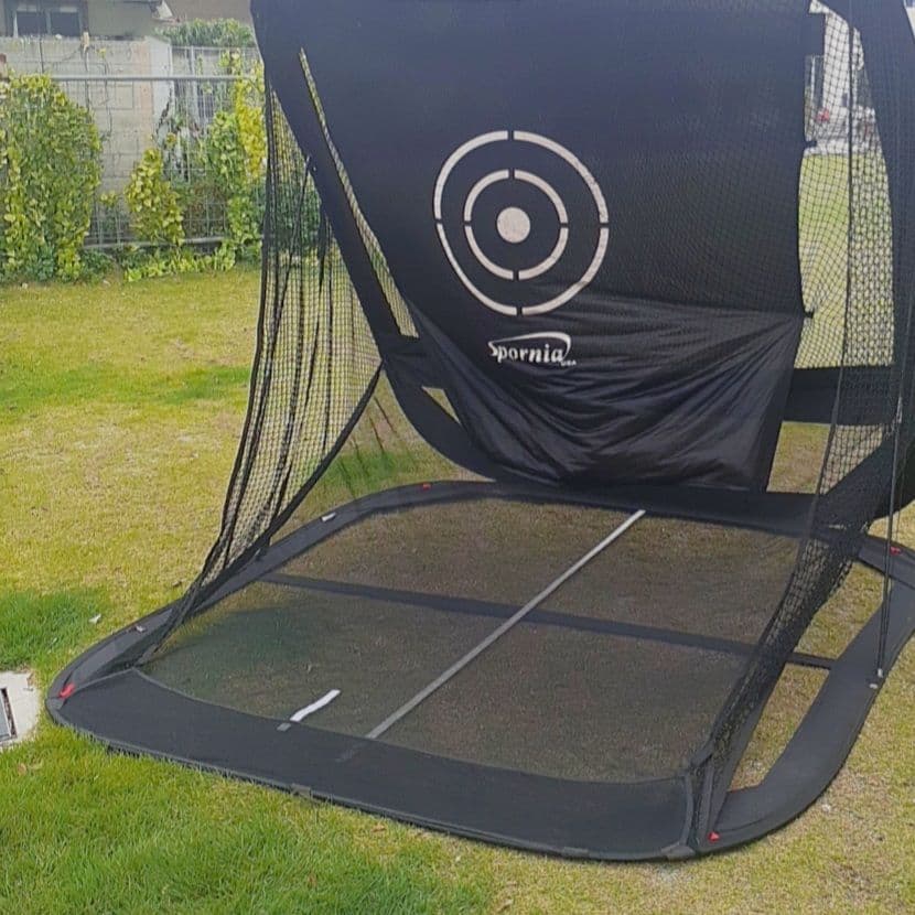 Spornia バッティングネット 黒 収納バッグ付き　野球　ゴルフ　スポーツ