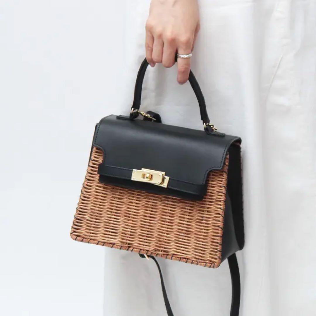 The Bagmati フラップショルダーカゴバッグ　anuans アニュアンス