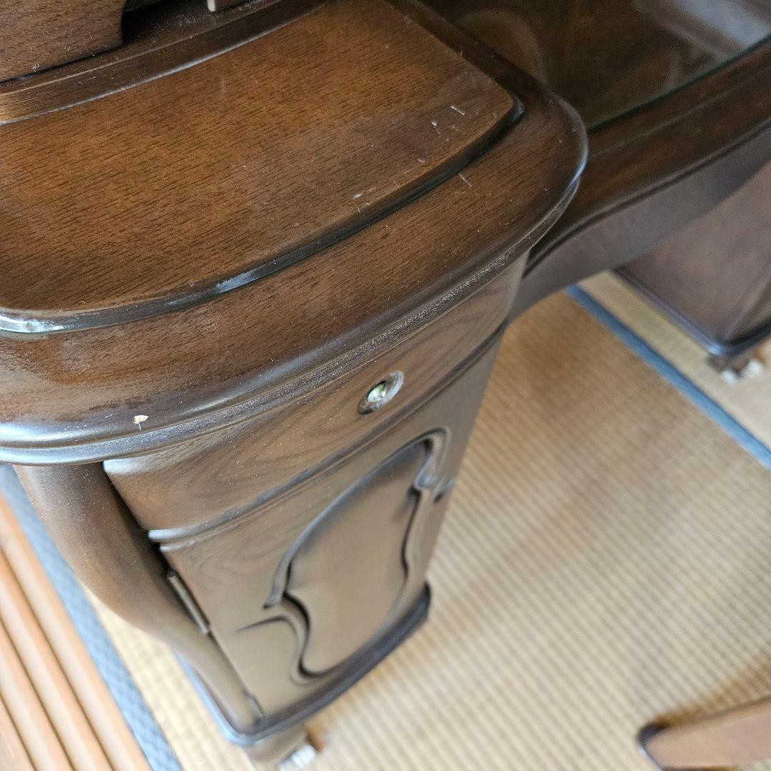 【お値下げ】大塚家具　ドレッサー　鏡台　三面鏡　高級　天然木ナラ