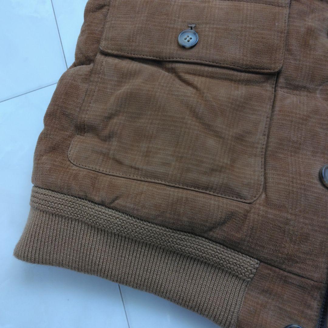 美品　 cinquanta ヤギ革　ダウン90 チンクアンタ スエード　ベスト