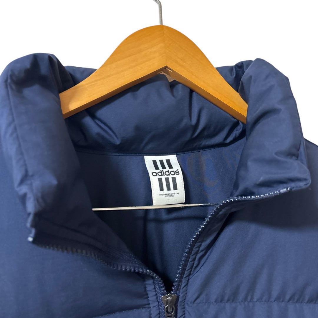 adidas ダウン ジャケット ネイビー/ホワイト 90s ビンテージ