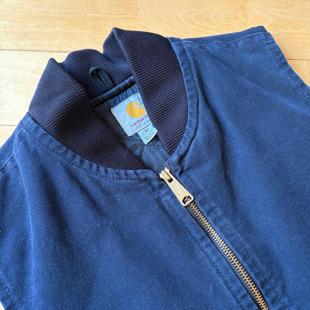 【美品】Carhartt カーハート ダックベスト メキシコ製M ダークネイビー