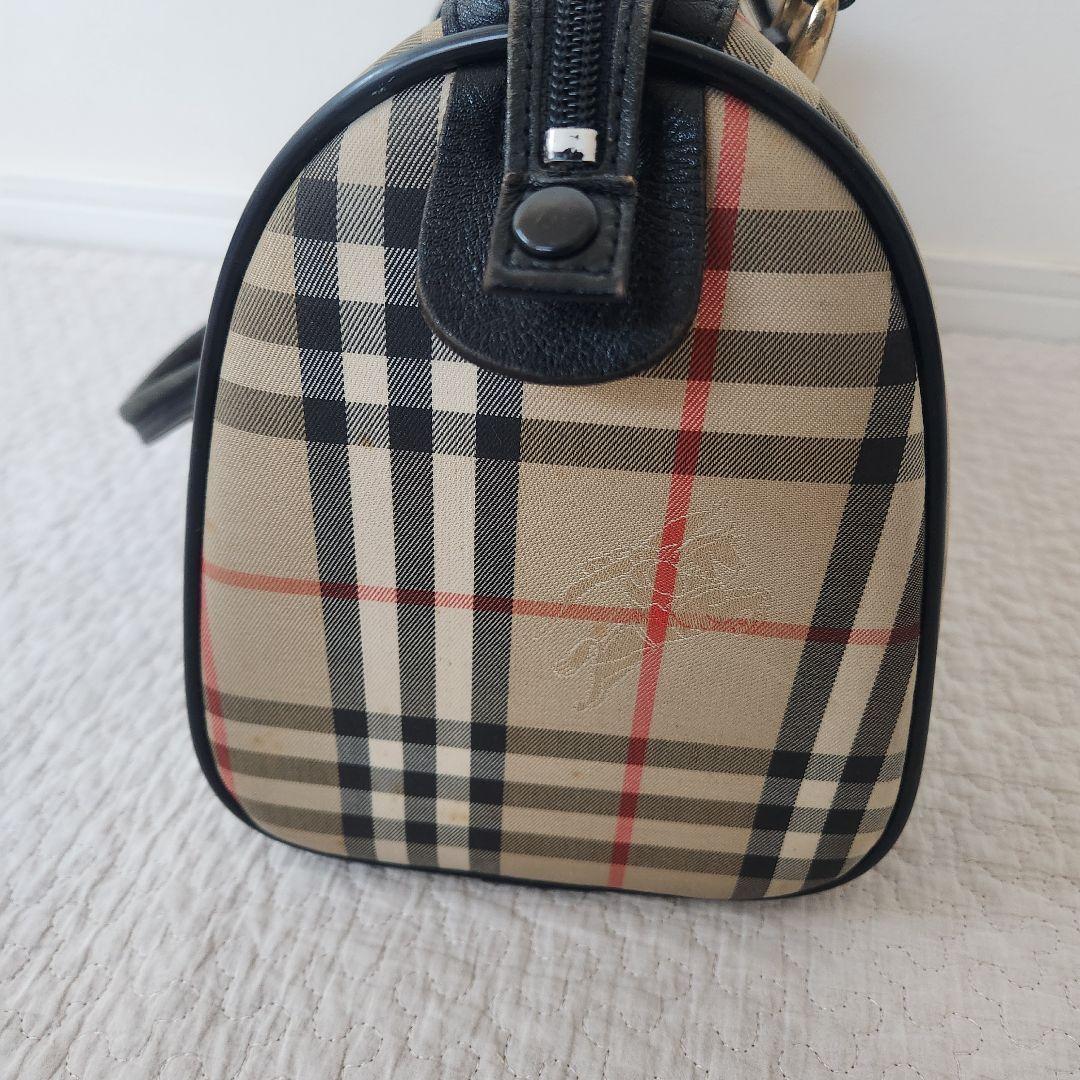 バーバリー　ミニボストン　ハンドバッグ　ノバチェック　ビンテージ