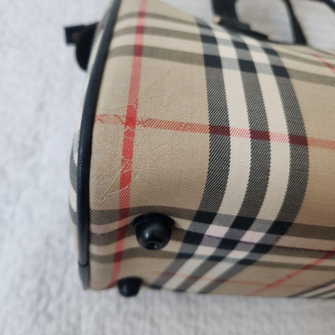 バーバリー　ミニボストン　ハンドバッグ　ノバチェック　ビンテージ
