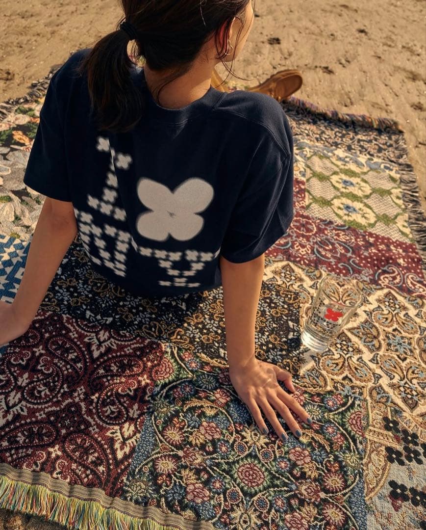 kaito fukui ラグ　ブランケット　NY リバーシブル