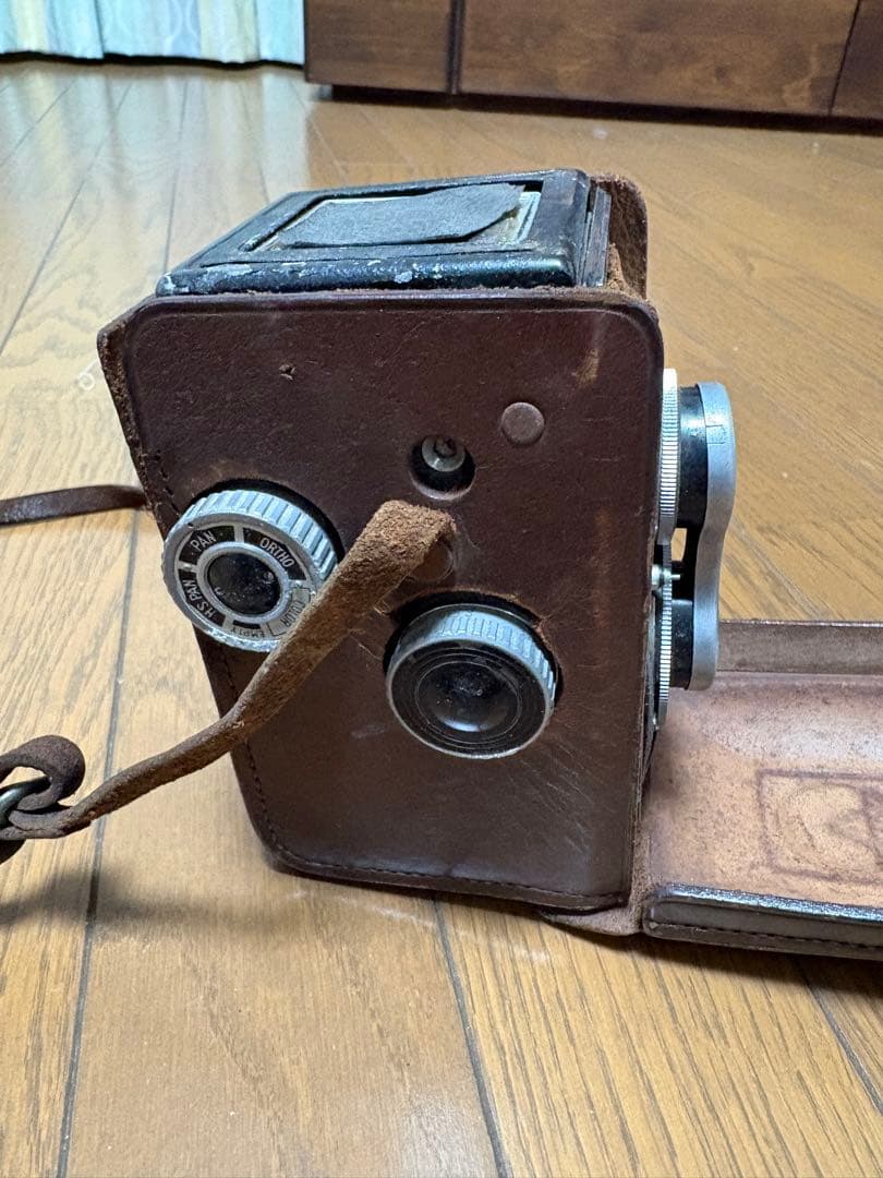 レトロカメラ Minoltaflex フィルムカメラ レザーケース付き
