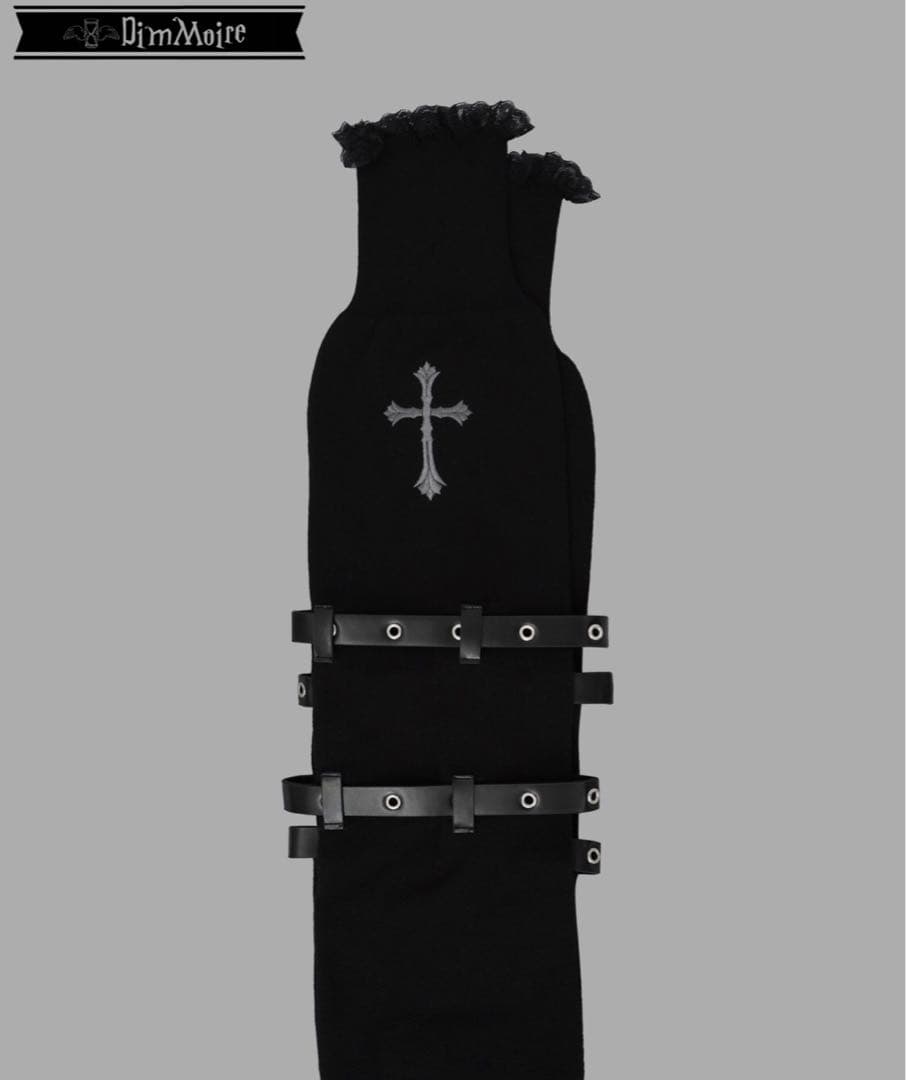 DimMoire ディムモアール 十字の誓いニーハイウォーマー【Black】 黒