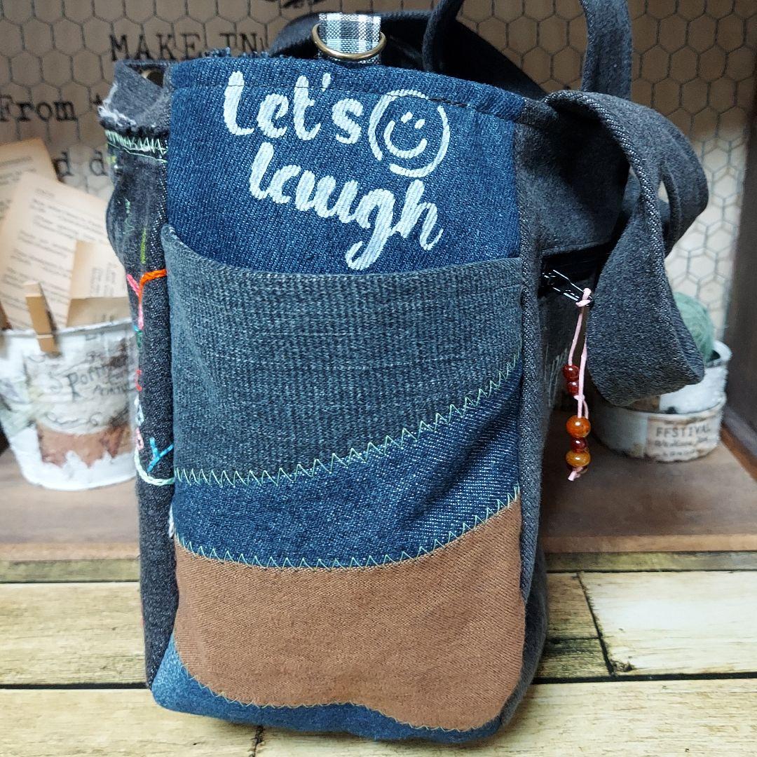 【タム】刺繍デニムバック　No.665