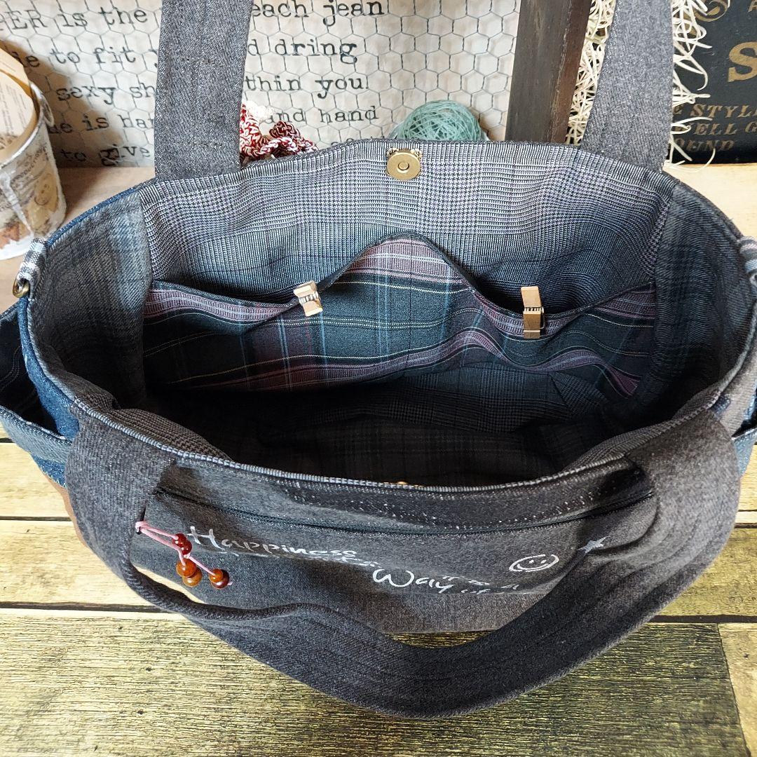 【タム】刺繍デニムバック　No.665