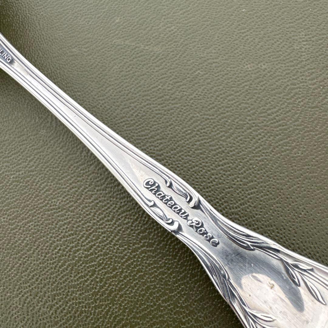 ビンテージ　ALVIN STERLINGスプーン　Chateau Rose 純銀