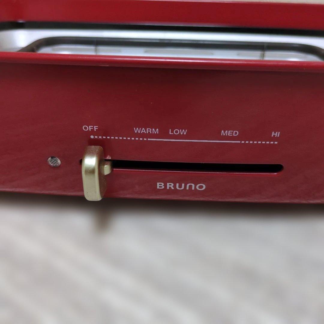【美品】BRUNO ホットプレート グランデサイズ レッド
