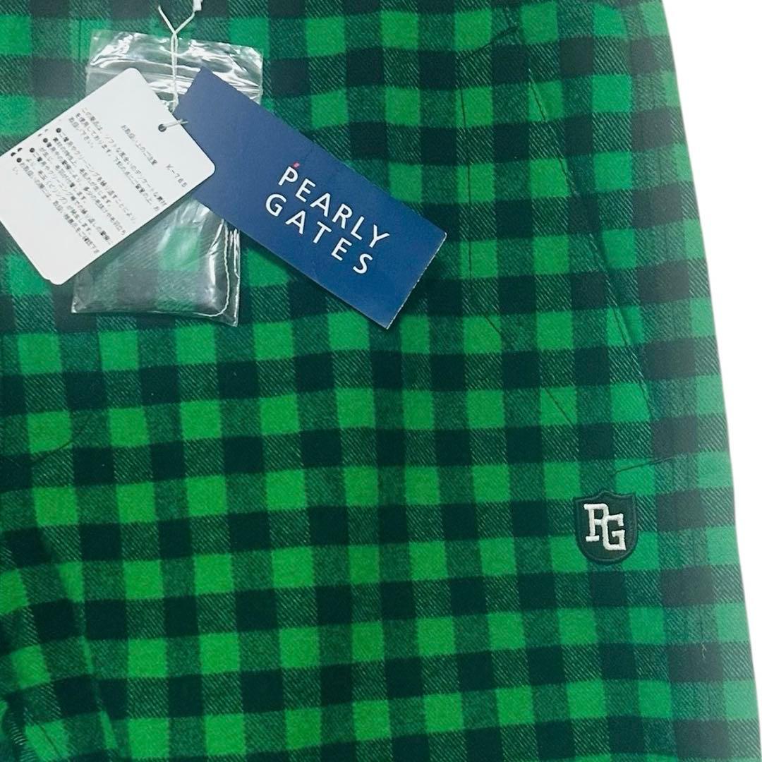 新品未使用✨PEARLY GATES 6 ゴルフパンツ 総柄 チェック 緑 黒