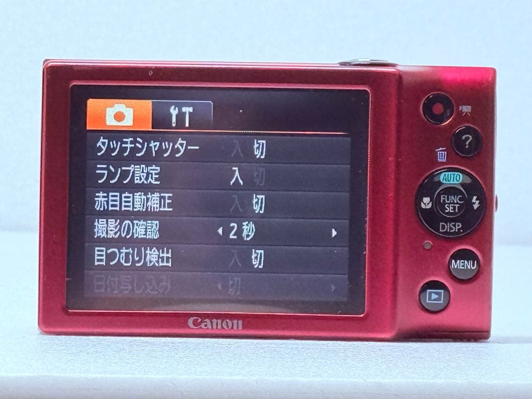 Canon PowerShot A3400 IS レッド 動作＆タッチ良好