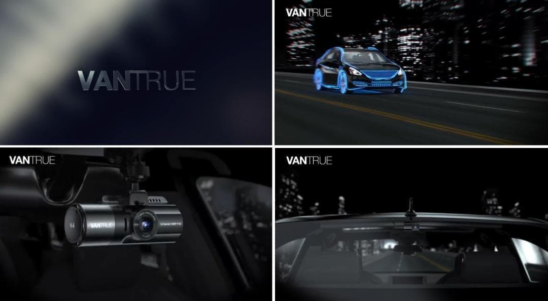 VANTRUE OnDash N4 ドライブレコーダー 4K 3カメラ360度✨