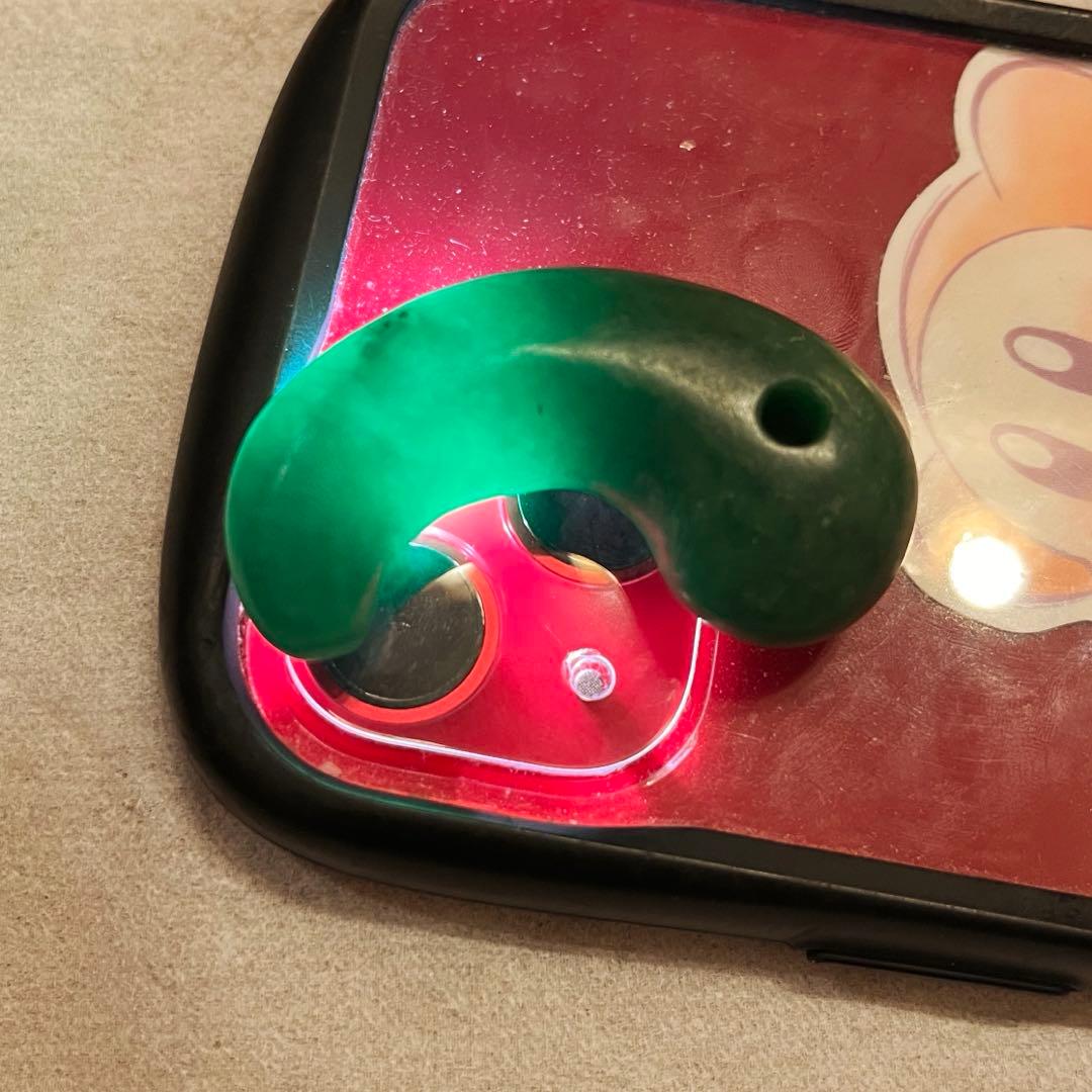 ※※最終値下げ+土日限定価格※※ 希少　古墳期　勾玉　萌葱色　翡翠