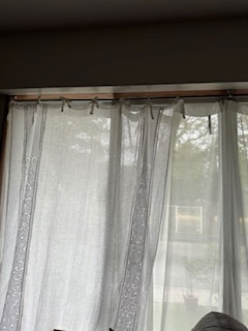*️⃣プロフ必読❣️アンティークフランス リネンカーテン レース