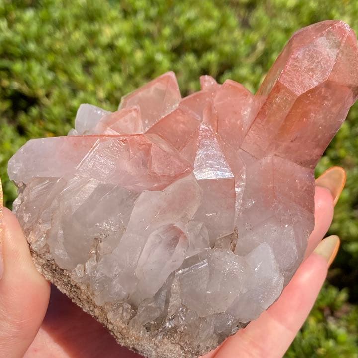 ピンクレムリアンシード クラスター 原石