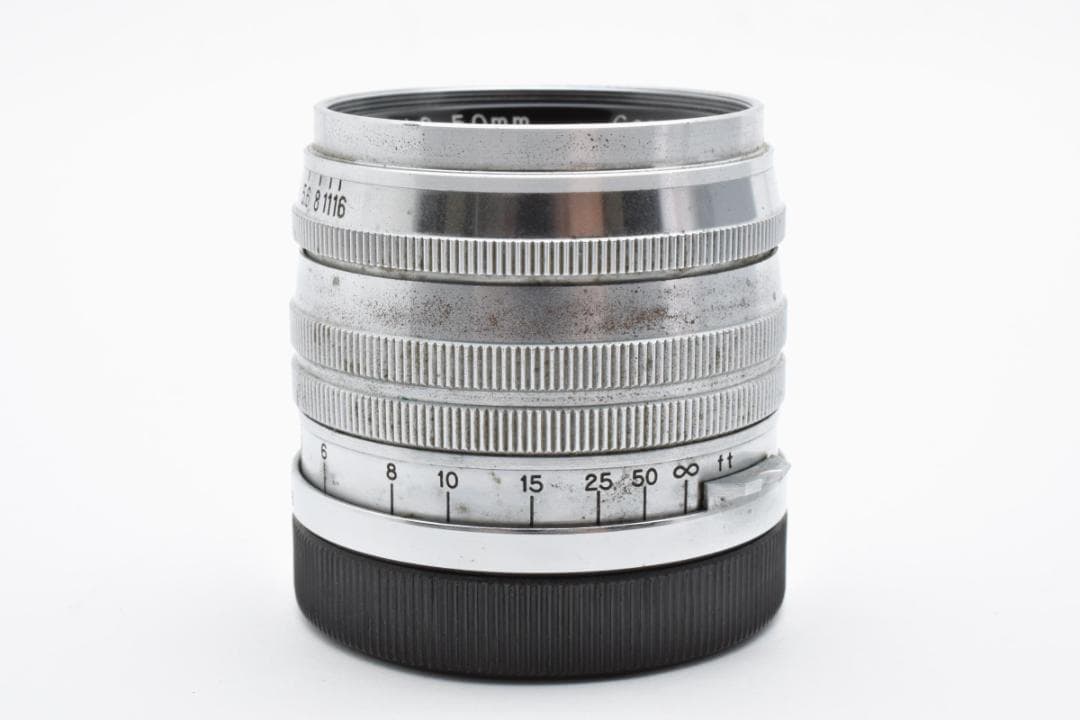 【純正メタルキャップ付属】 キャノン 50mm Ｆ1.8 ライカＬマウントレンズ