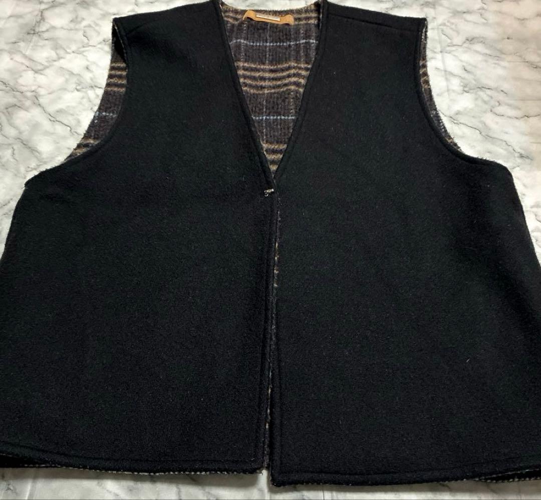 【希少 完売品】AMBERGLEAM アンバーグリーム リバーシブルウールベスト