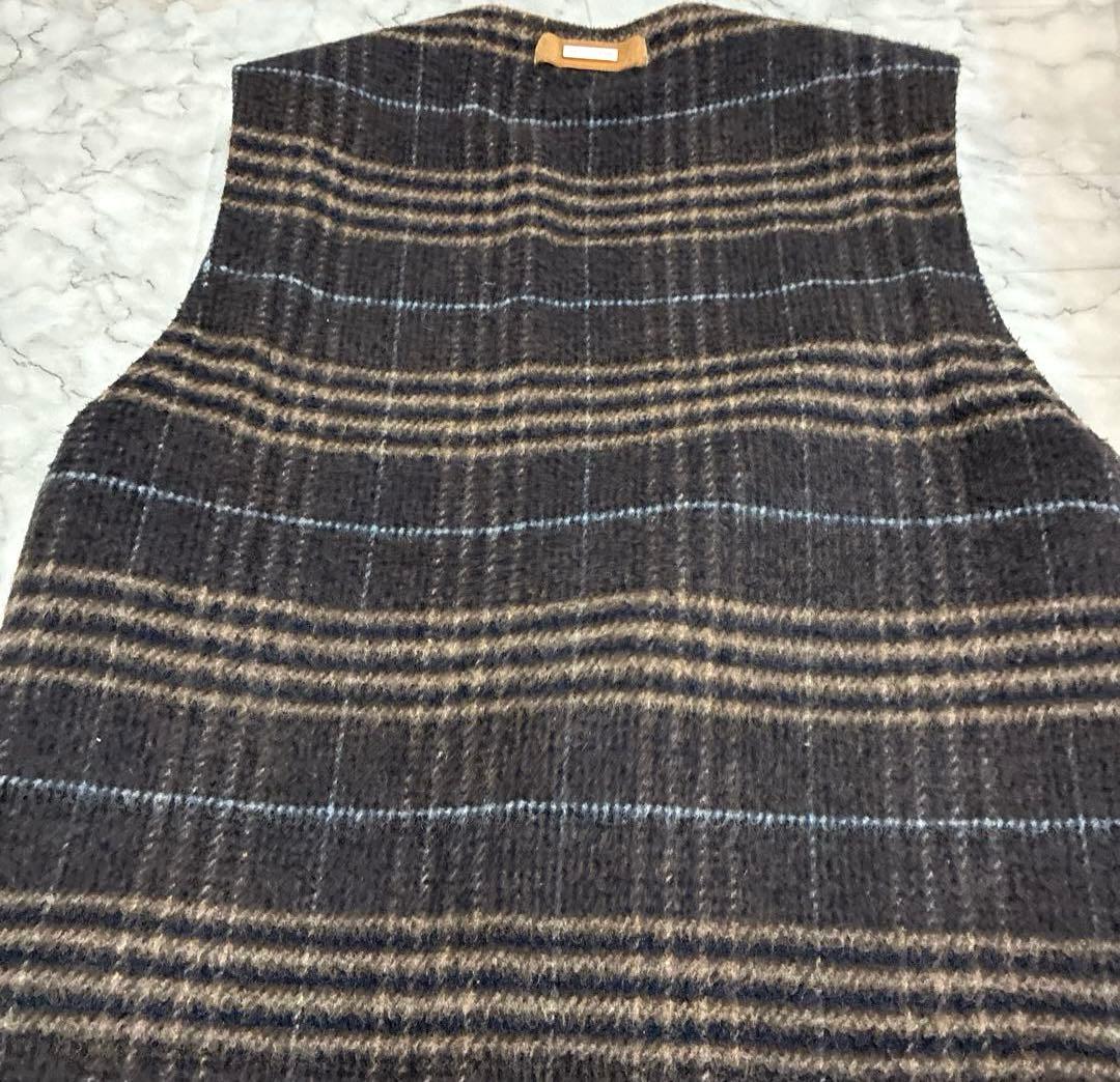 【希少 完売品】AMBERGLEAM アンバーグリーム リバーシブルウールベスト