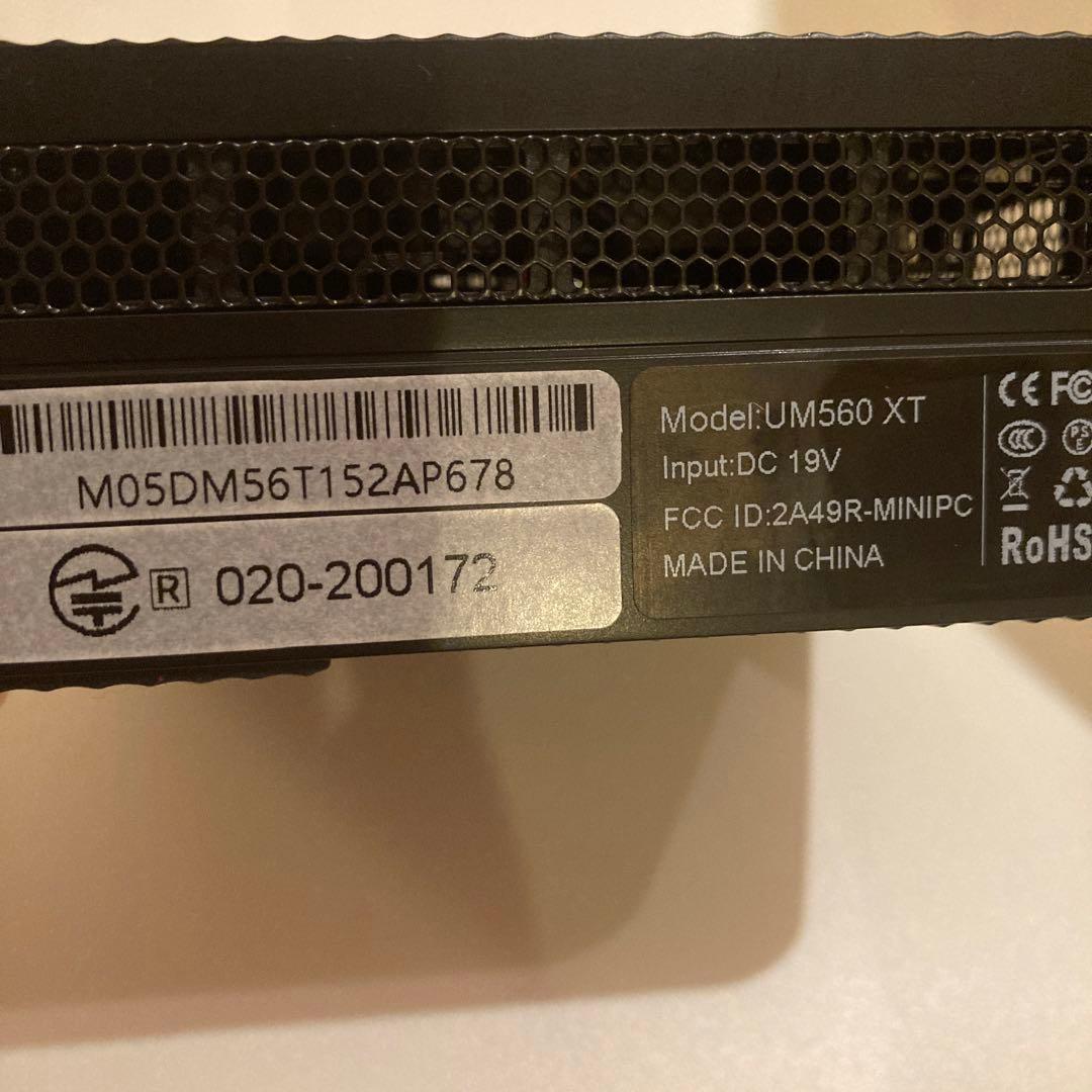 s*e様 MINISFORUM UM560XT Ryzen5/16GB/512G