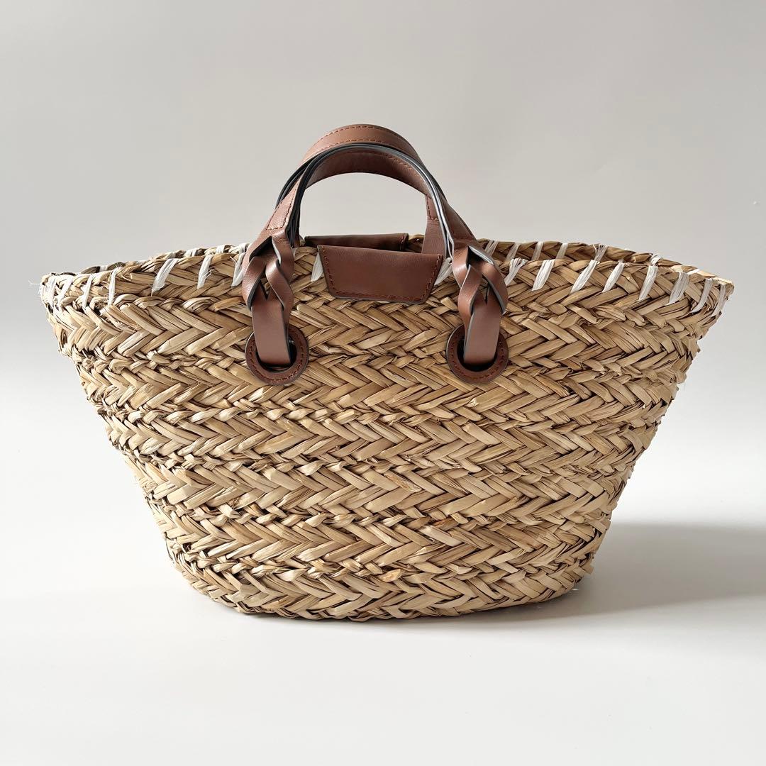 アニヤハインドマーチ　スモールバスケット ペーパーアイズ　天然草木　ブラウン系