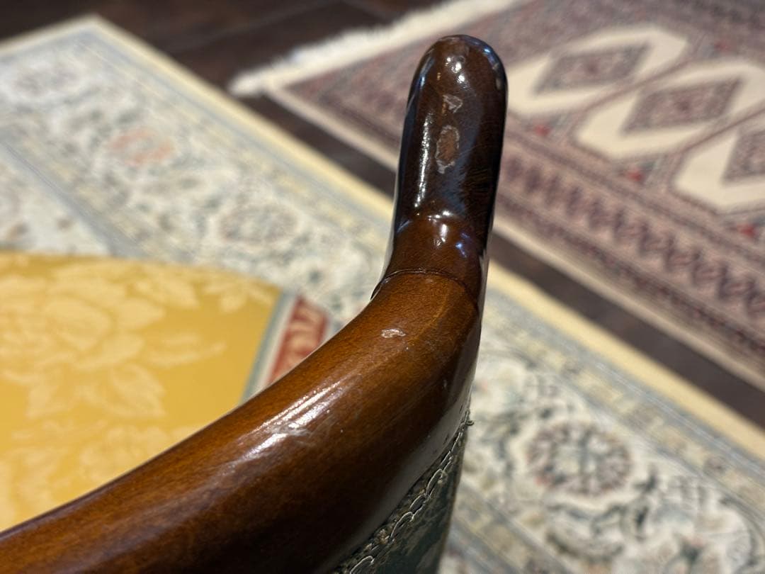 クラシック 2人掛けソファ 2Pソファ 猫脚 アンティーク ヴィンテージ nY