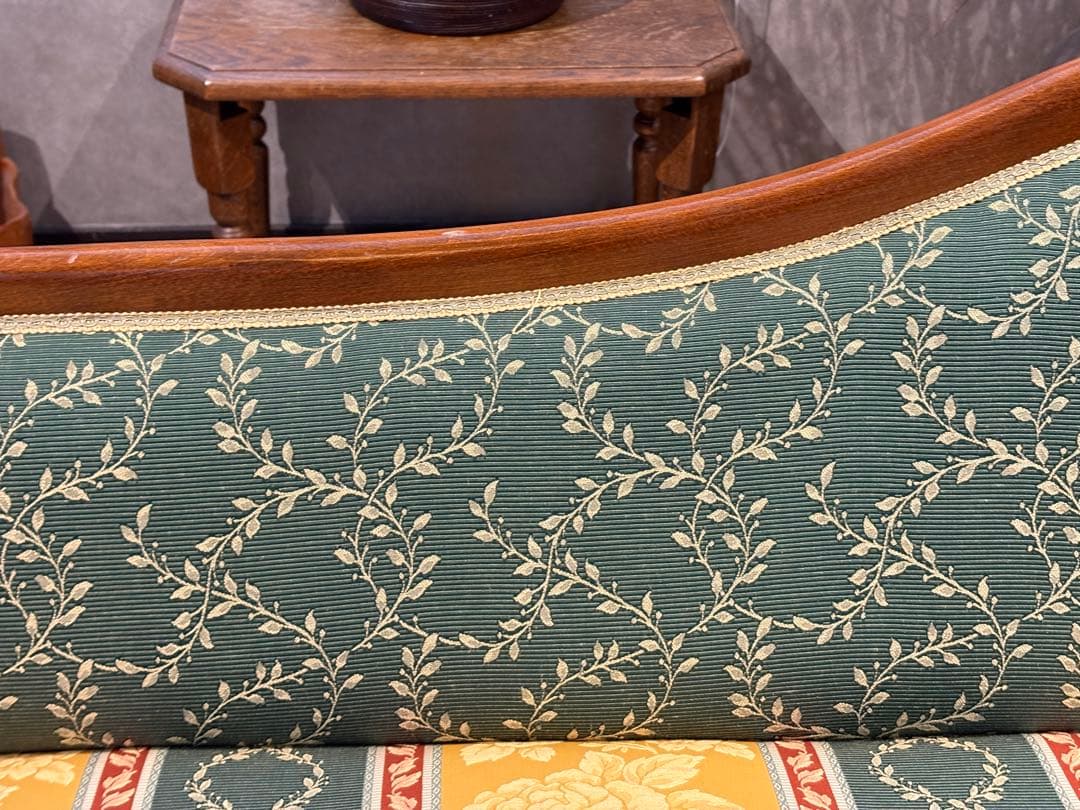 クラシック 2人掛けソファ 2Pソファ 猫脚 アンティーク ヴィンテージ nY