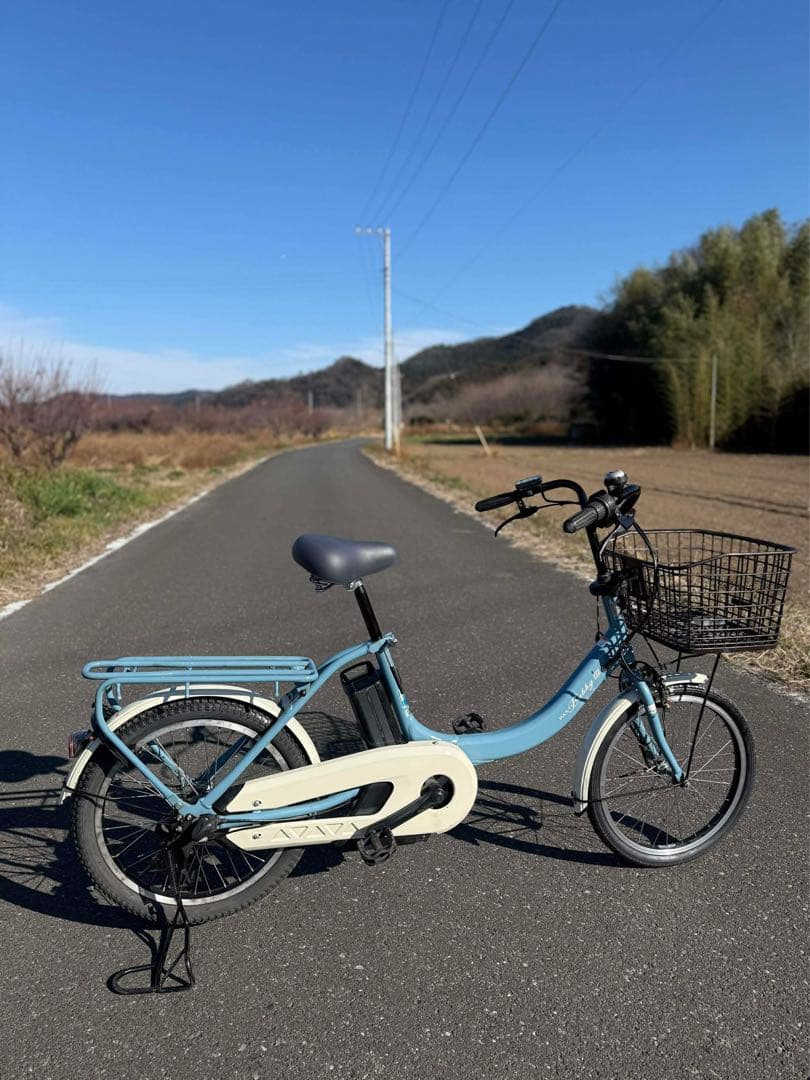 ヤマハ電動アシスト自転車 シティタイプ 青