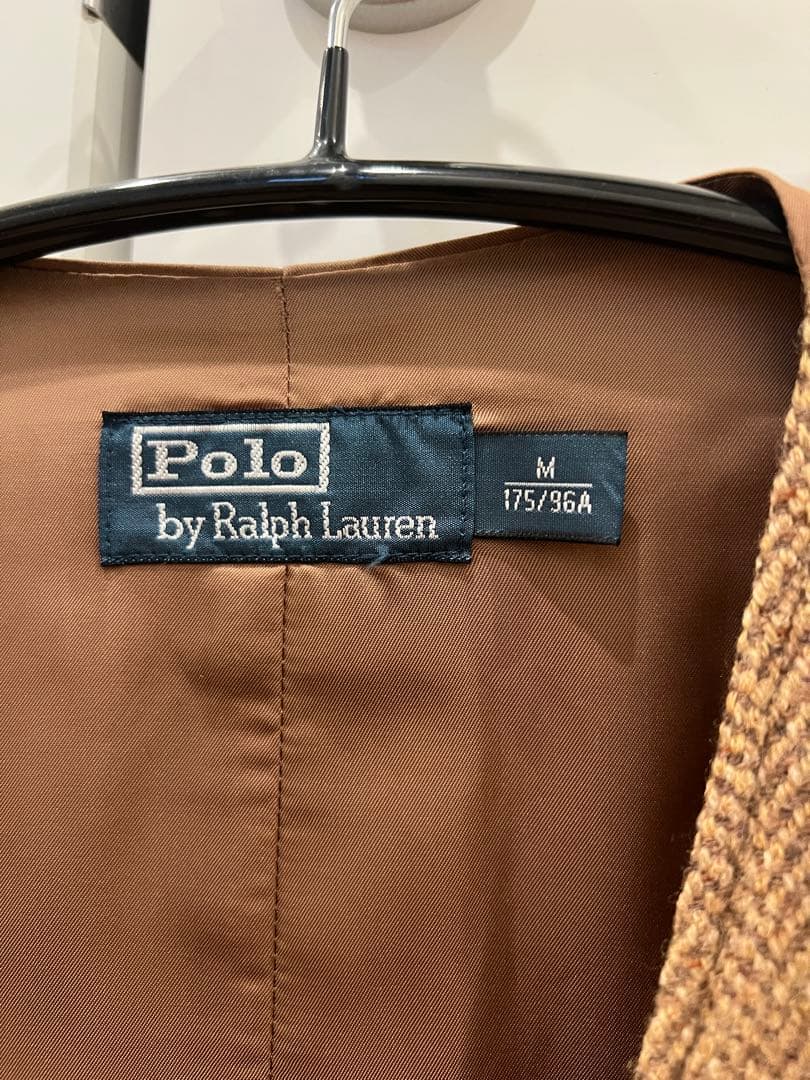 《希少／サイズM》Polo by Ralph Lauren／ヘリンボーン／ベスト