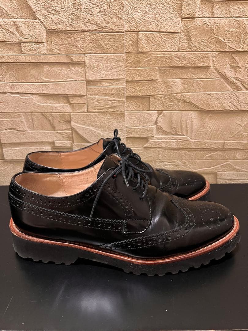 『美品』ファビオルスコーニ　レースアップ　黒　ローファー　チャーチ　マーチン